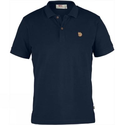Camisa Fjallraven Övik Polo Hombre - Azul Marino - Chile ZOY752341